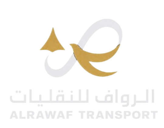 شعار الرواف للنقليات للخلفية الداكنة